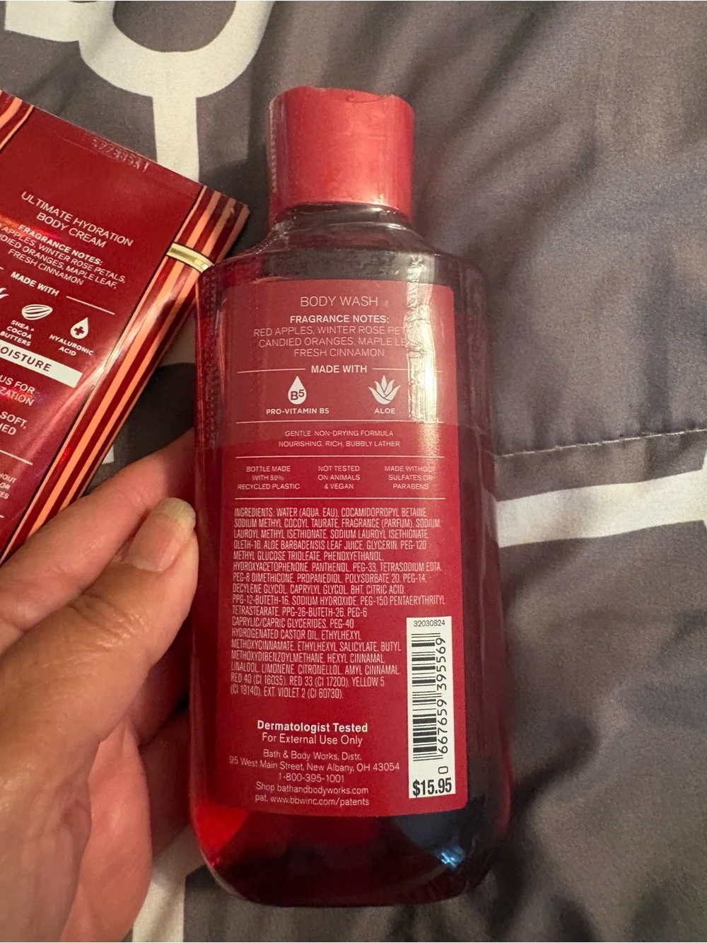 Bath & Body Works Winter Candy Apple Set - Red